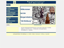 Tablet Screenshot of buergerinitiative-alt-weilburg.de